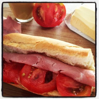 Le sandwich Jambon moutarde, Oh Simple Thing …