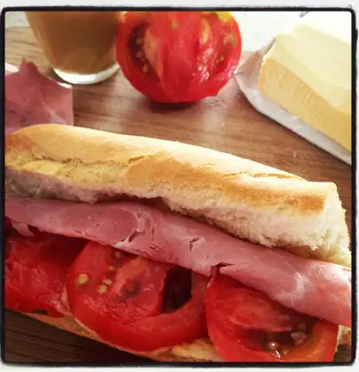Le sandwich Jambon moutarde, Oh Simple Thing …