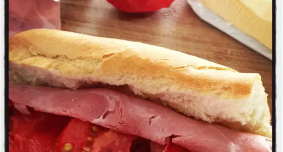 Le sandwich Jambon moutarde, Oh Simple Thing …