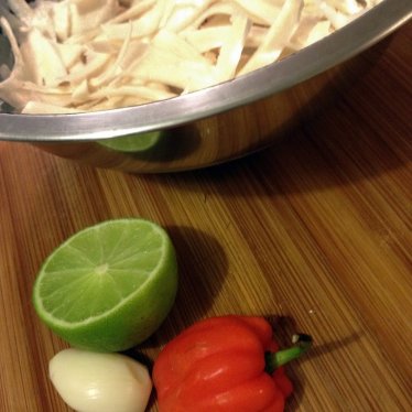 Souskay de chou coco…ou salade de coeurs de palmiers