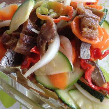 Le hareng fumé en salade à la martiniquaise, aïe, aïe, aïe!