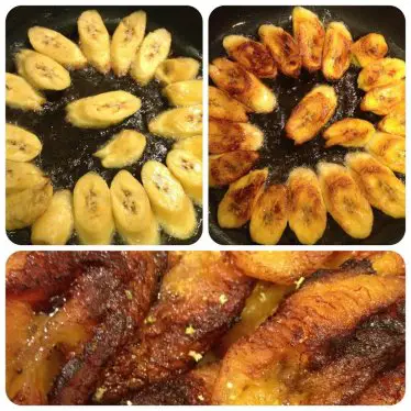 Les bananes jaunes (plantain) frites