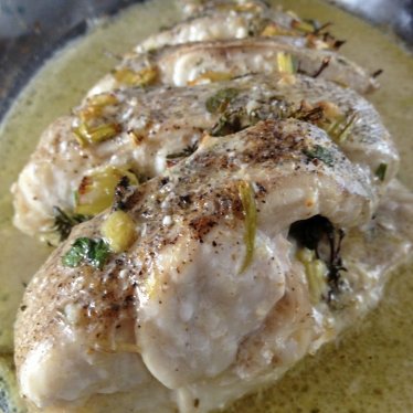 Le mérou rôti aux herbes et au citron