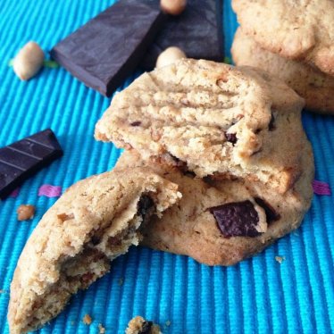 Les cookies au beurre de cacahuètes et au chocolat noir