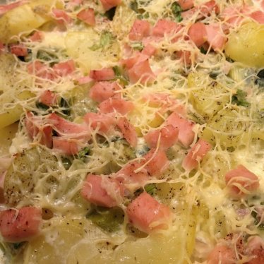Le gratin vite fait poireaux et pommes de terre