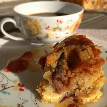 Le blondie aux figues et caramel au beurre salé