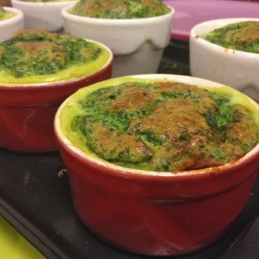 Les petits flans aux épinards et au parmesan