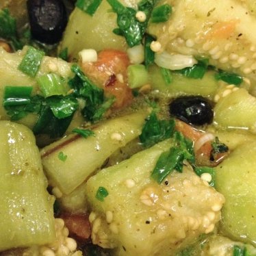 Les aubergines vapeur marinées créoles