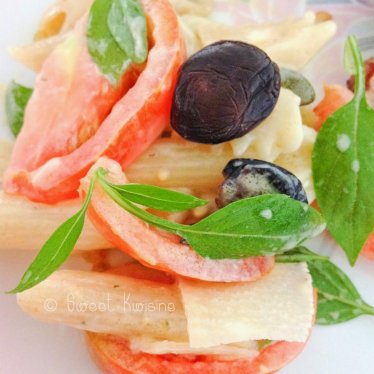 La salade de pâtes rapido presto au basilic…