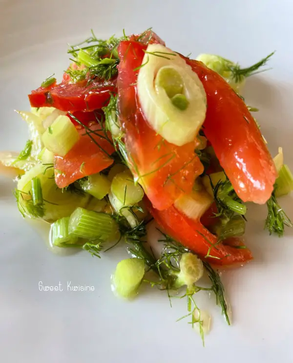 recette salade de fenouil et tomates par Sweet Kwisine