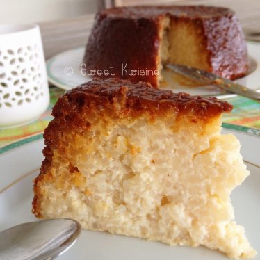 Le gâteau de riz au caramel