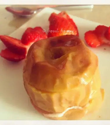 Les pommes au four aux raisins et sirop d’érable