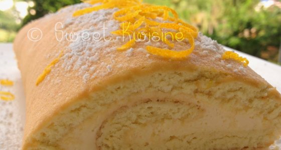 Le biscuit roulé au citron