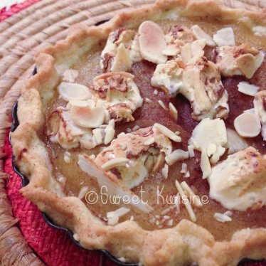 La tarte aux pommes au nougat