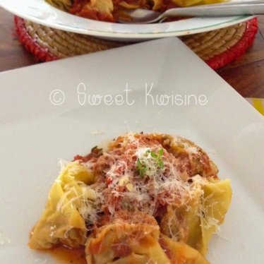 Les ravioles faciles à l’aubergine