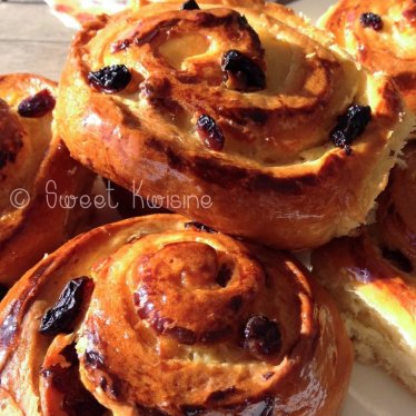 Les pains aux raisins