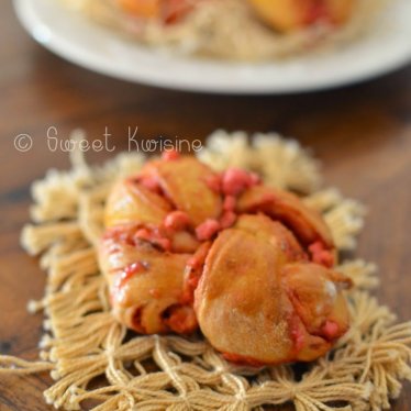 Les brioches aux pralines roses