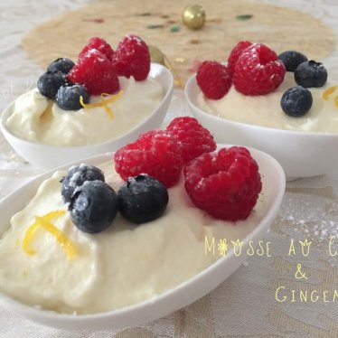 La mousse au citron et gingembre