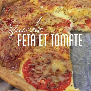 La quiche à la féta et à la tomate