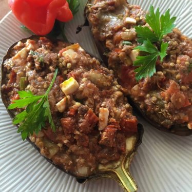 Les aubergines farcies légères, légères…