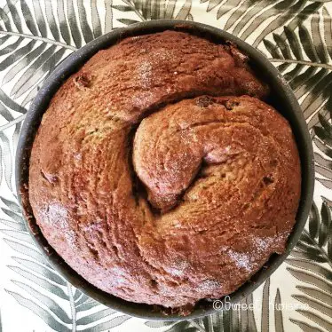 La brioche sans beurre à la cannelle et aux fruits secs