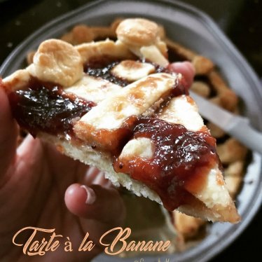 La tarte à la confiture de banane