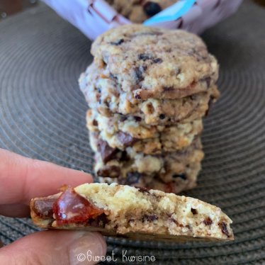 Les cookies cerises et chocolat