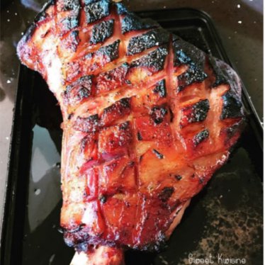 Le jambon de Noël caramélisé traditionnel antillais