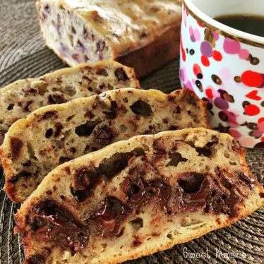 Le banana bread au chocolat