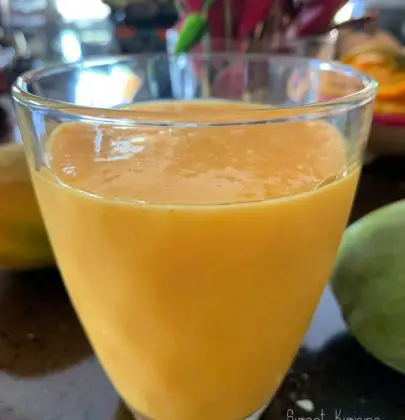 Le smoothie papaye mangue