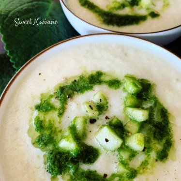 Le gaspacho de concombre au gros thym