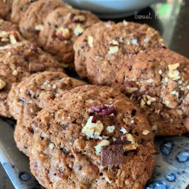 Les cookies moelleux au chocolat malté et fleur de sel