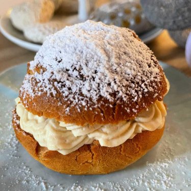 Les choux à la crème à la  patate douce