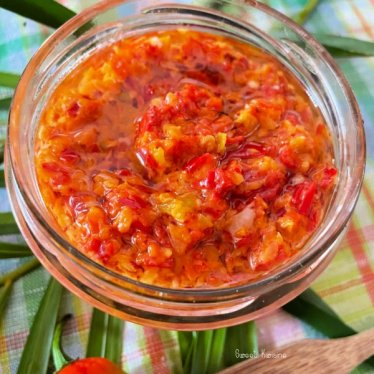 La purée de piments au gingembre