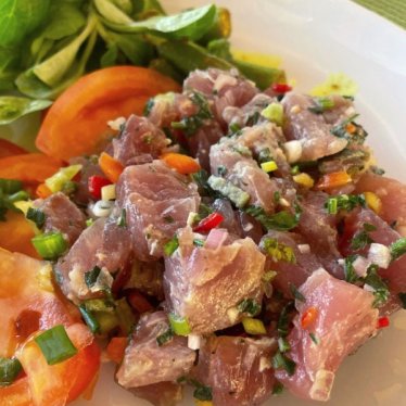 Le tartare de thon à la martiniquaise