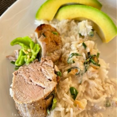 Le filet mignon de porc  coco et citron vert