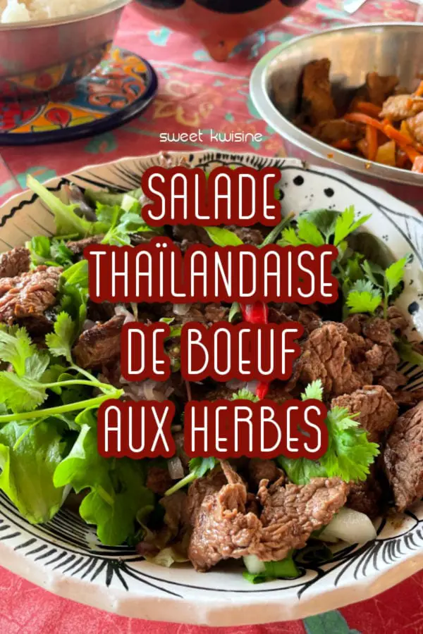 salade thailandaise de boeuf pinterest