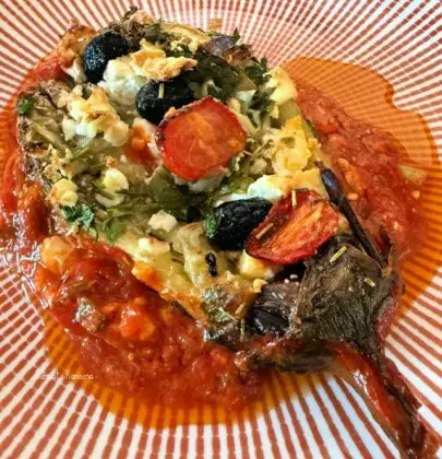 Les aubergines rôties à la féta