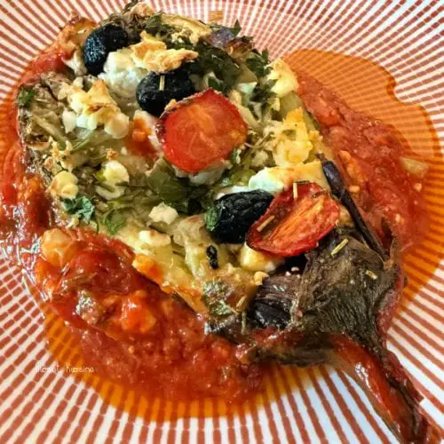 aubergines rôties à la féta sweet kwisine