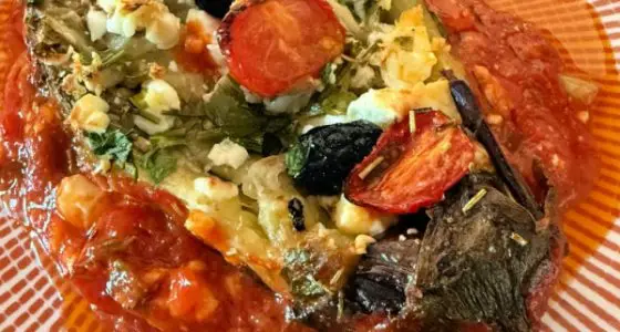 Les aubergines rôties à la féta