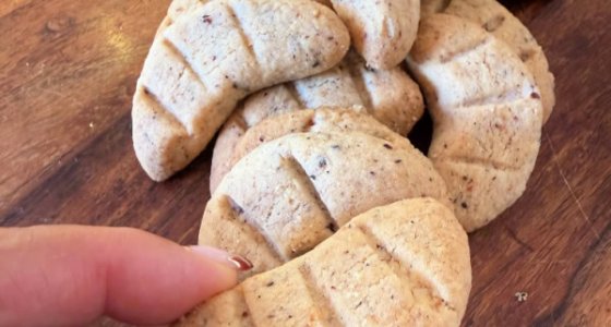 Les croissants de lune à la noisette
