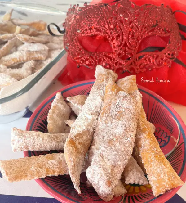 image de bugnes, beignets de carnaval mardi gras de Sweet Kwisine