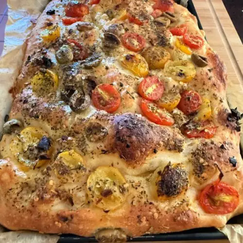 focaccia moelleuse sans pétrissage reccet de sweetkwisine.com